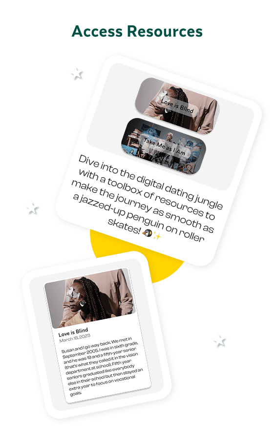LoveAbility Resources and Coaching Corner onboarding board